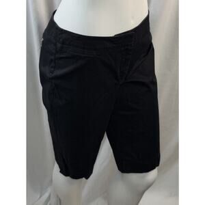 chico’s Cotton Blend Bermuda Shorts, Sz: 1 (US: 8), Black, 79-30